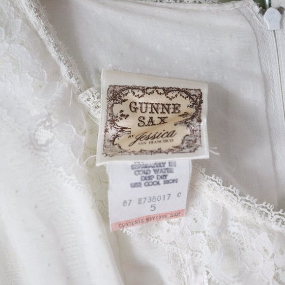 ❌SOLD❌vintage 70s gunne sax white maxi dress sheer - Picture 8 of 11